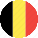 belgium, circle, country, flag, nation