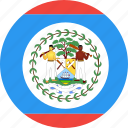 belize, circle, country, flag, nation