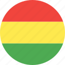 bolivia, circle, country, flag, nation