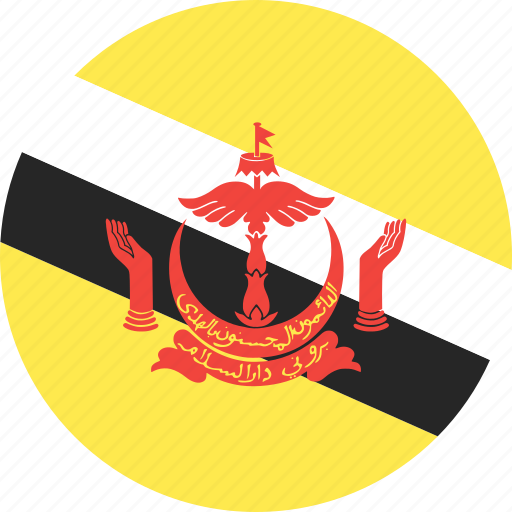 Brunei, circle, country, flag, nation icon - Download on Iconfinder