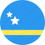 circle, country, curacao, flag, nation 