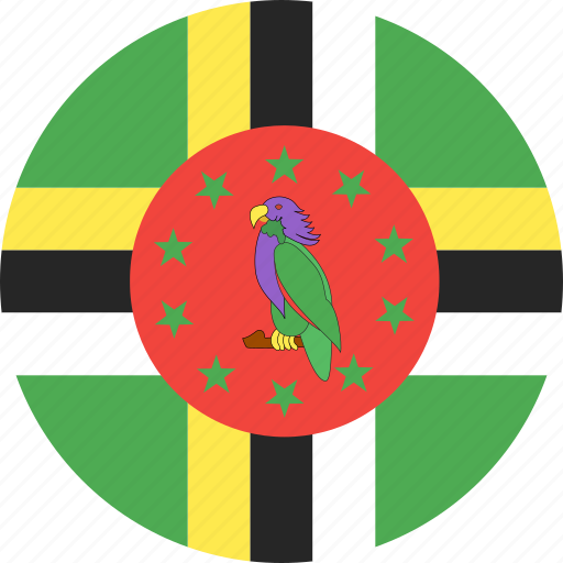 Circle, country, dominica, flag, nation icon - Download on Iconfinder