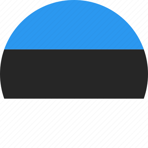 Circle, country, estonia, flag, nation icon - Download on Iconfinder