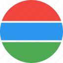 circle, country, flag, gambia, nation