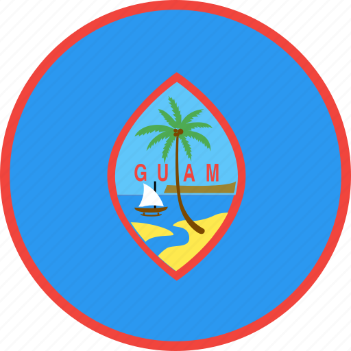 Circle, country, flag, guam, nation icon - Download on Iconfinder