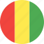circle, country, flag, guinea, nation 