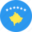 circle, country, flag, kosovo, nation 