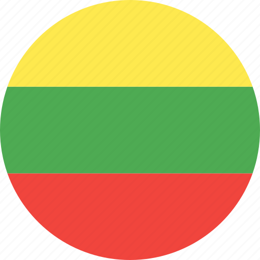 Circle, country, flag, lithuania, nation icon - Download on Iconfinder