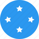 circle, country, flag, micronesia, nation