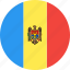circle, country, flag, moldova, nation 