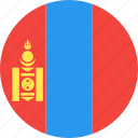 circle, country, flag, mongolia, nation
