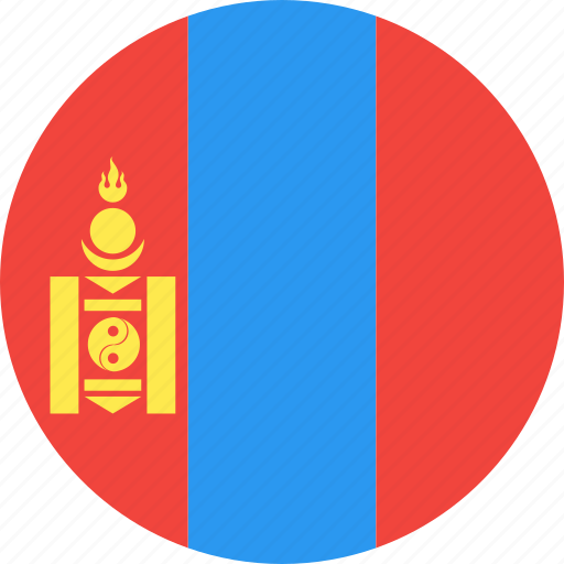 Circle, country, flag, mongolia, nation icon - Download on Iconfinder