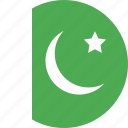 circle, country, flag, nation, pakistan