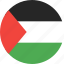 circle, country, flag, nation, palestine 