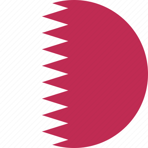 Circle, country, flag, nation, qatar icon - Download on Iconfinder