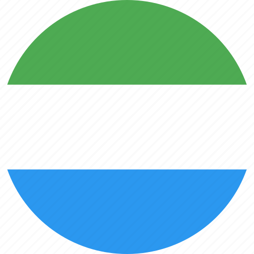 Circle, country, flag, leone, nation, sierra icon - Download on Iconfinder