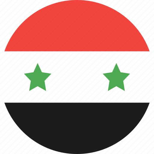 Circle, country, flag, nation, syria icon - Download on Iconfinder
