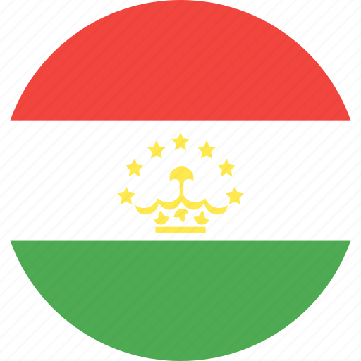 Circle, country, flag, nation, tajikistan icon - Download on Iconfinder