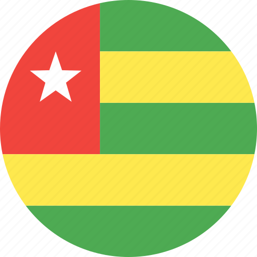 Circle, country, flag, nation, togo icon - Download on Iconfinder