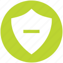 antivirus, minus, protect, security, shape, shield