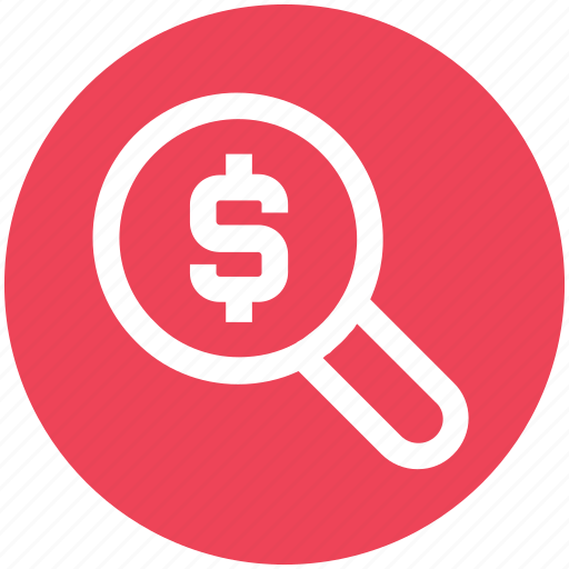 Audit, business, dollar, find, magnifier, money, search icon - Download on Iconfinder