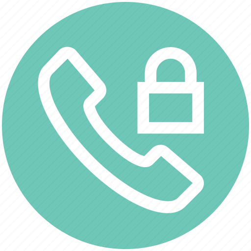Call, communication, contact, landline, lock, phone, telephone icon - Download on Iconfinder