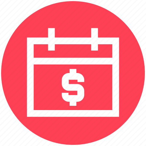 Banking, calendar, dollar, finance, money, planning, schedule icon - Download on Iconfinder