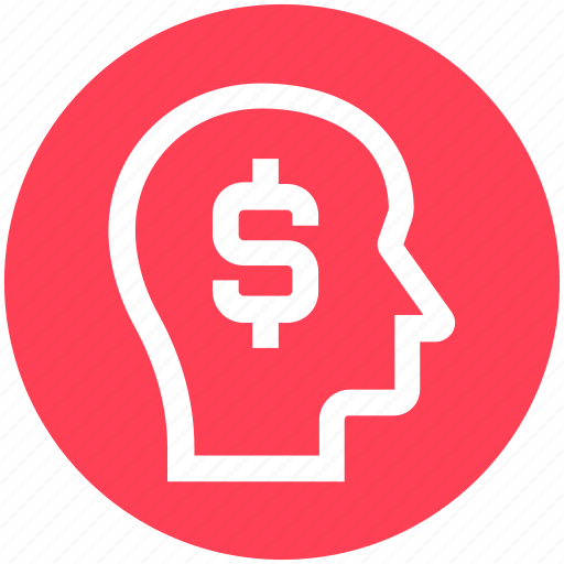 Business mind, cash, dollar, head, mind, money, thinking icon - Download on Iconfinder