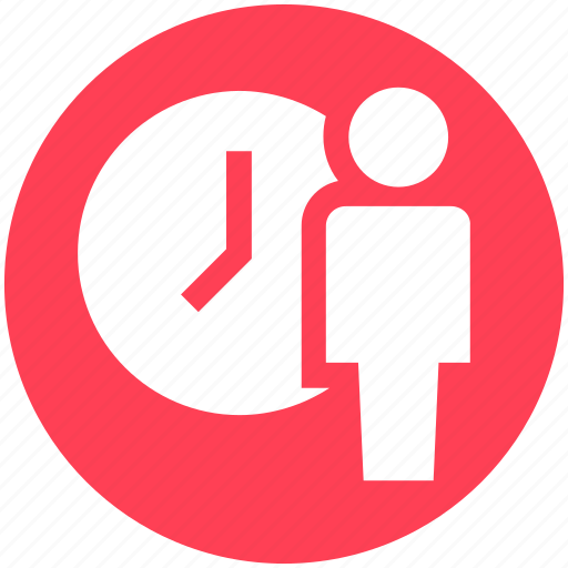 Action, clock, male, man, people, time, user icon - Download on Iconfinder