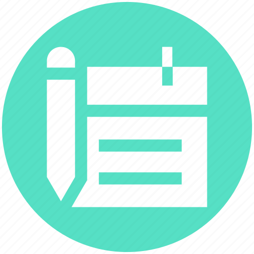Calendar, edit, pencil, planning, schedule, task, write icon - Download on Iconfinder