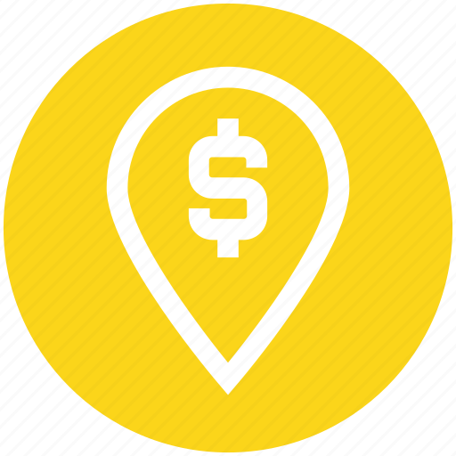 Business, dollar, finance, gps, location, map, marketing icon - Download on Iconfinder