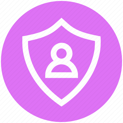 Antivirus, person, protect, security, shape, shield, user icon - Download on Iconfinder