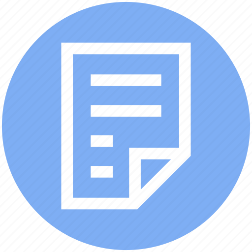 Business, contract, document, file, list, page, paper icon - Download on Iconfinder