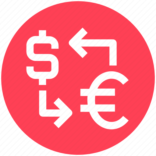 Dollar, euro, exchange, finance, money, sharing, transfer icon - Download on Iconfinder