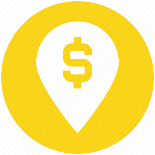 Business, dollar, finance, gps, location, map, marketing icon - Download on Iconfinder