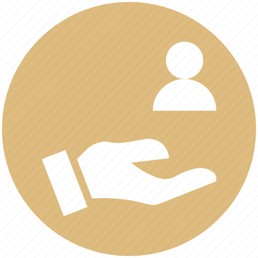 Account, aid, employee, hand, person, support, user icon - Download on Iconfinder