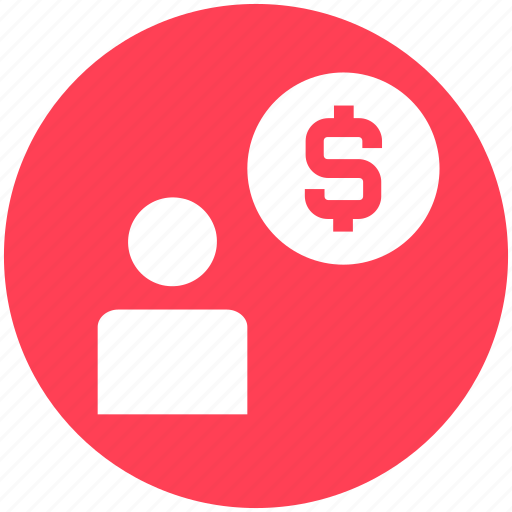 Account, coin, dollar, man, money, person, user icon - Download on Iconfinder
