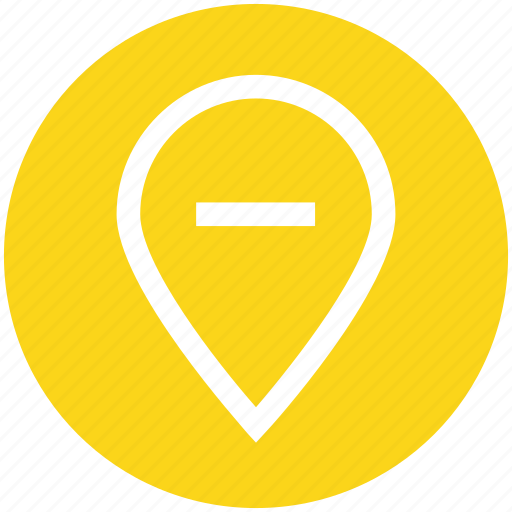Gps, location, map, minus, navigation, pin, point icon - Download on Iconfinder