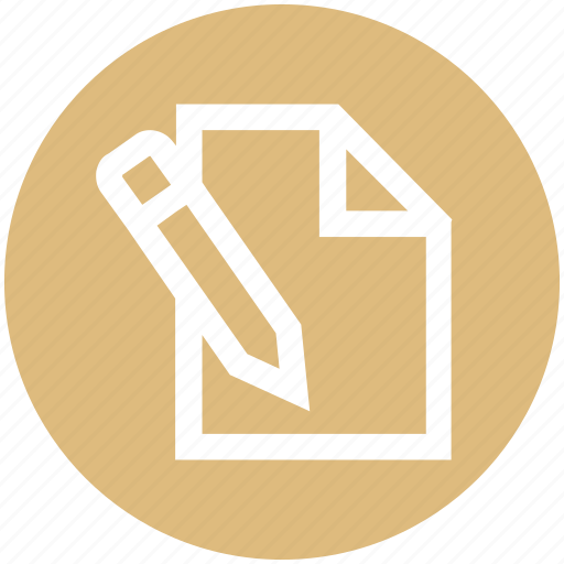 Creative, edit, file, page, paper, pencil, write icon - Download on Iconfinder