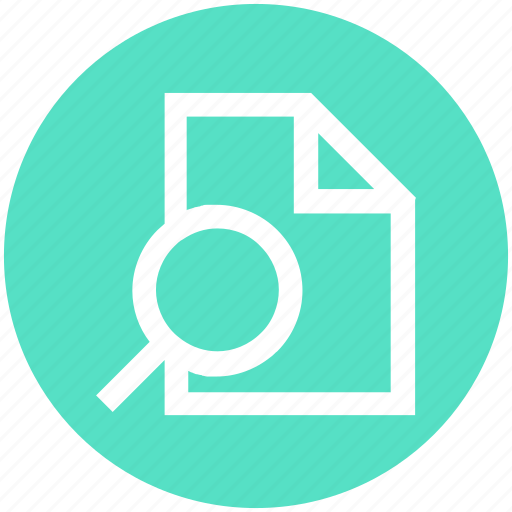 File, file scanning, magnifier, paper, search, search file, search page icon - Download on Iconfinder