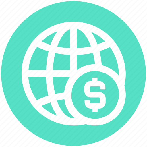 Business, currency, dollar, finance, globe, money, world icon - Download on Iconfinder