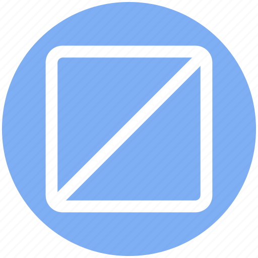 Cancel, cut, half, off, shape, square, stop icon - Download on Iconfinder