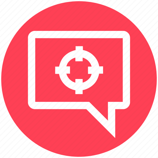 Bubble, chat, focus, message, sms, target, texts icon - Download on Iconfinder