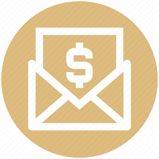 Dollar, email, envelope, letter, mail, message, money icon - Download on Iconfinder