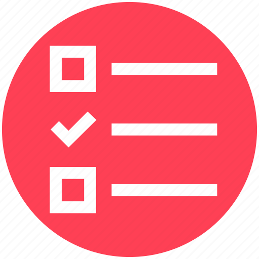 Check mark, checklist, list, options, task, tick icon - Download on Iconfinder