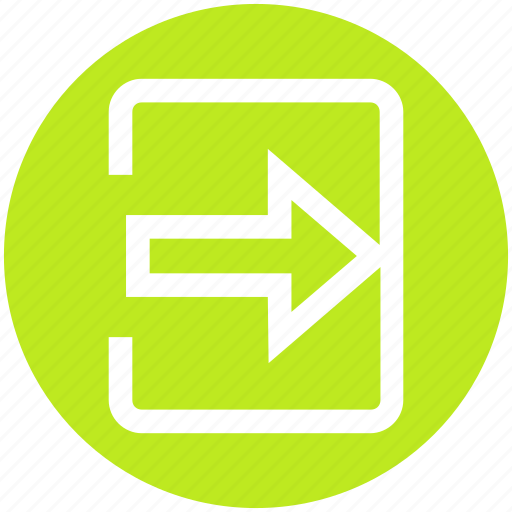 Arrow, box, forward, in arrow, material, right, square icon - Download on Iconfinder