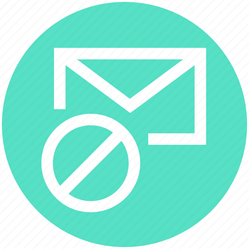 Ban, block, email, envelope, letter, mail, message icon - Download on Iconfinder