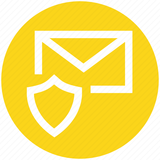 Email, envelope, letter, mail, message, secure, shield icon - Download on Iconfinder