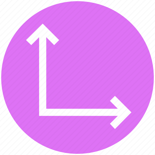 Arrows, directions, material, navigation, right, up icon - Download on Iconfinder