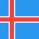 country, flag, iceland, nation